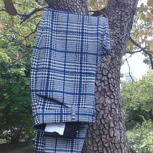 Stretch plaid pants